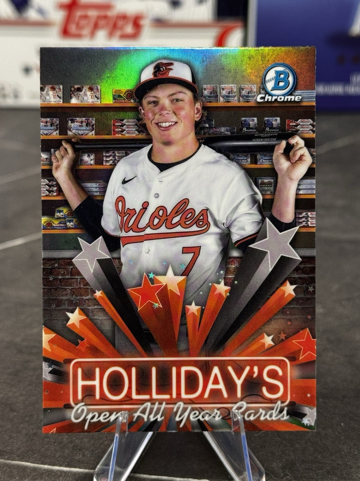 2025 Bowman Chrome #HS-2 Hobby Stars Jackson Holliday Baltimore Orioles
