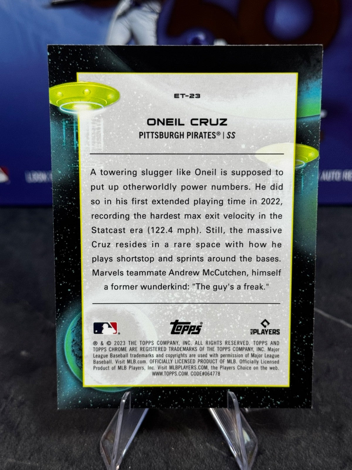 2023 Topps Cosmic Chrome - Extraterrestrial Talent Oneil Cruz #ET-23