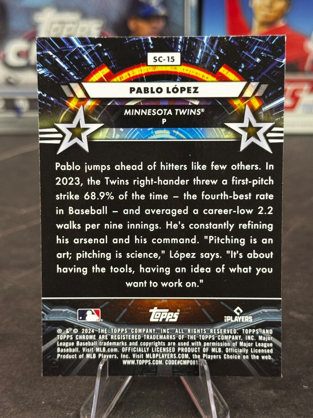 2024 Topps Cosmic Chrome - Star Command Pablo Lopez #SC-15