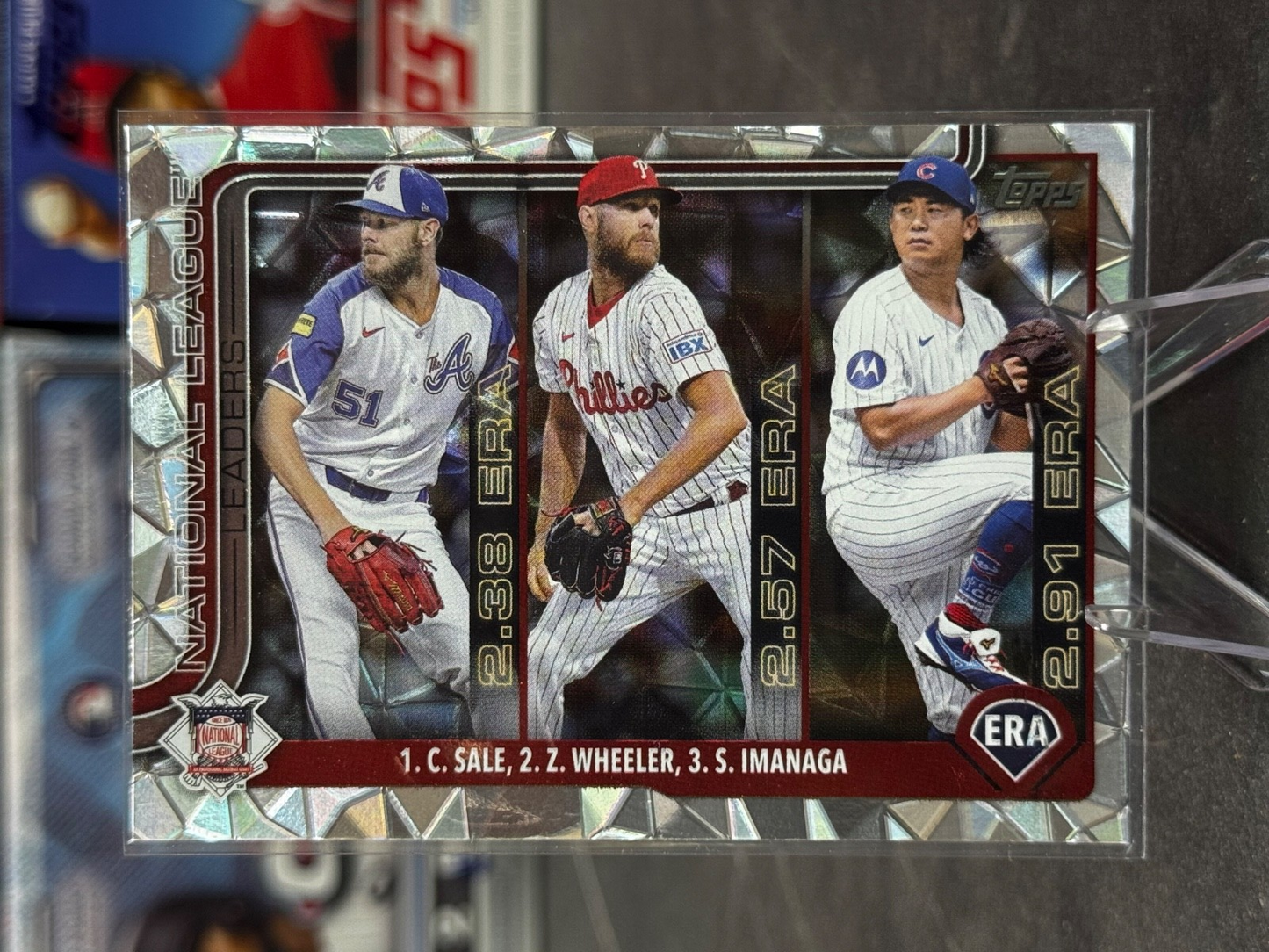 2025 Topps Series 1 - NL ERA Leaders Diamante Foil #272 Sale Wheeler Imanaga