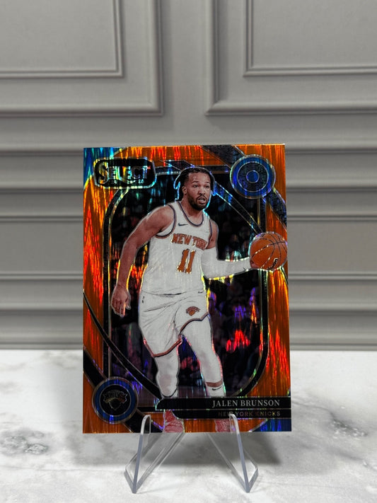 2024-25 Panini Select - Courtside Jalen Brunson #220 Orange Flash Prizm
