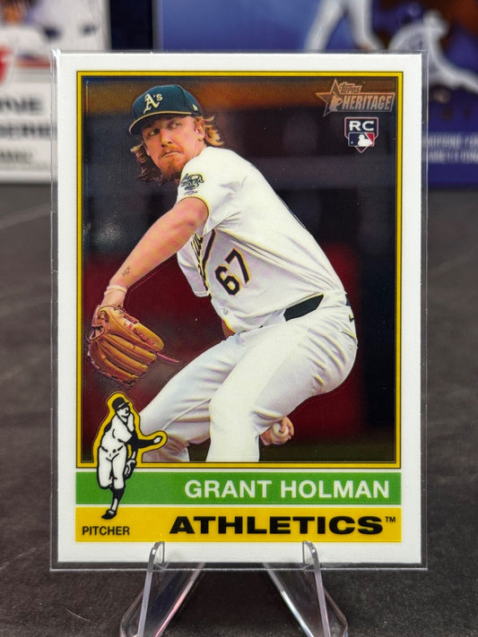 2025 Topps Heritage - Grant Holman Rookie (RC) Chrome #40