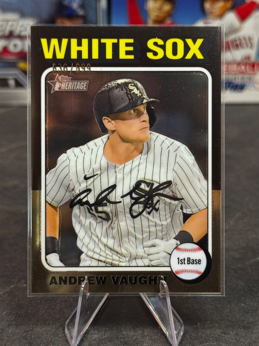 2024 Topps Heritage High Number - Andrew Vaughn #554 Refractor /699