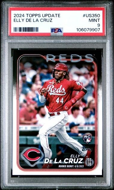 2024 Topps Update - #US350 Elly De La Cruz Rookie Debut PSA 9 (RC)