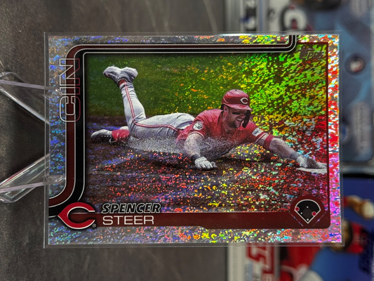 2025 Topps Series 1 - Spencer Steer #37 Holofoil