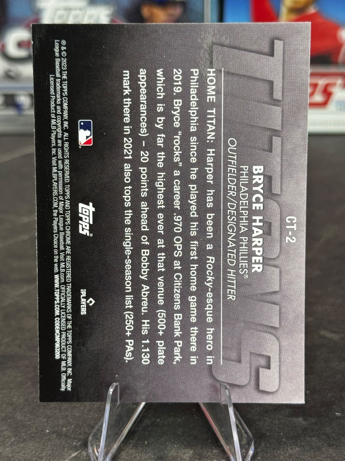 2023 Topps Chrome - Chrome Titans Bryce Harper #CT-2
