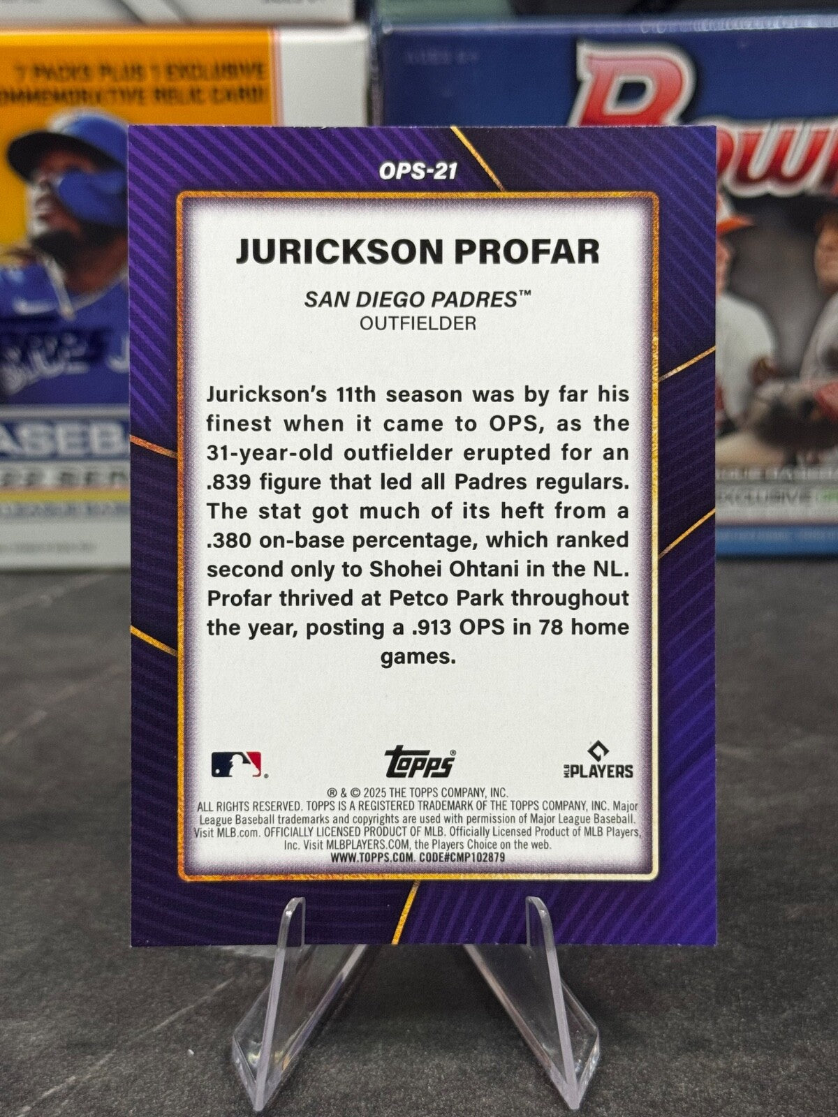 2025 Topps Series 2 - OPS Bests #OPS-21 Jurickson Profar