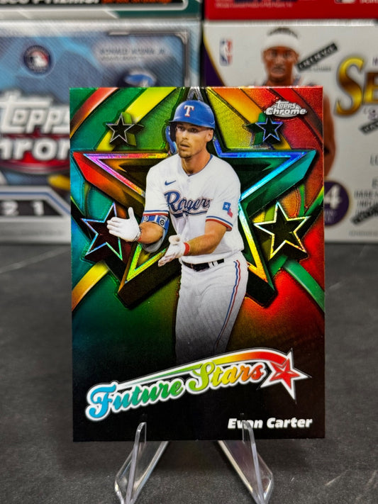 2025 Topps Chrome - #FS-12 Evan Carter Future Stars