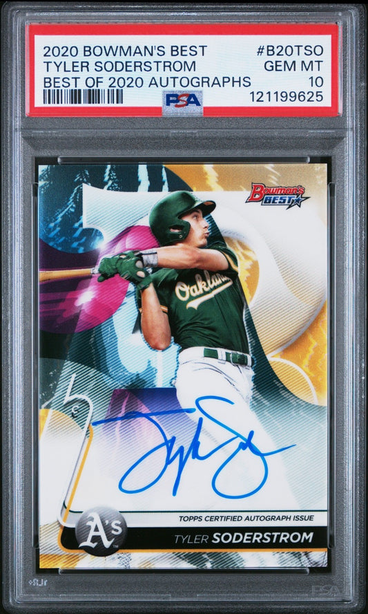 2020 Bowman's Best Tyler Soderstrom Auto Refractor #B20-TSO PSA 10