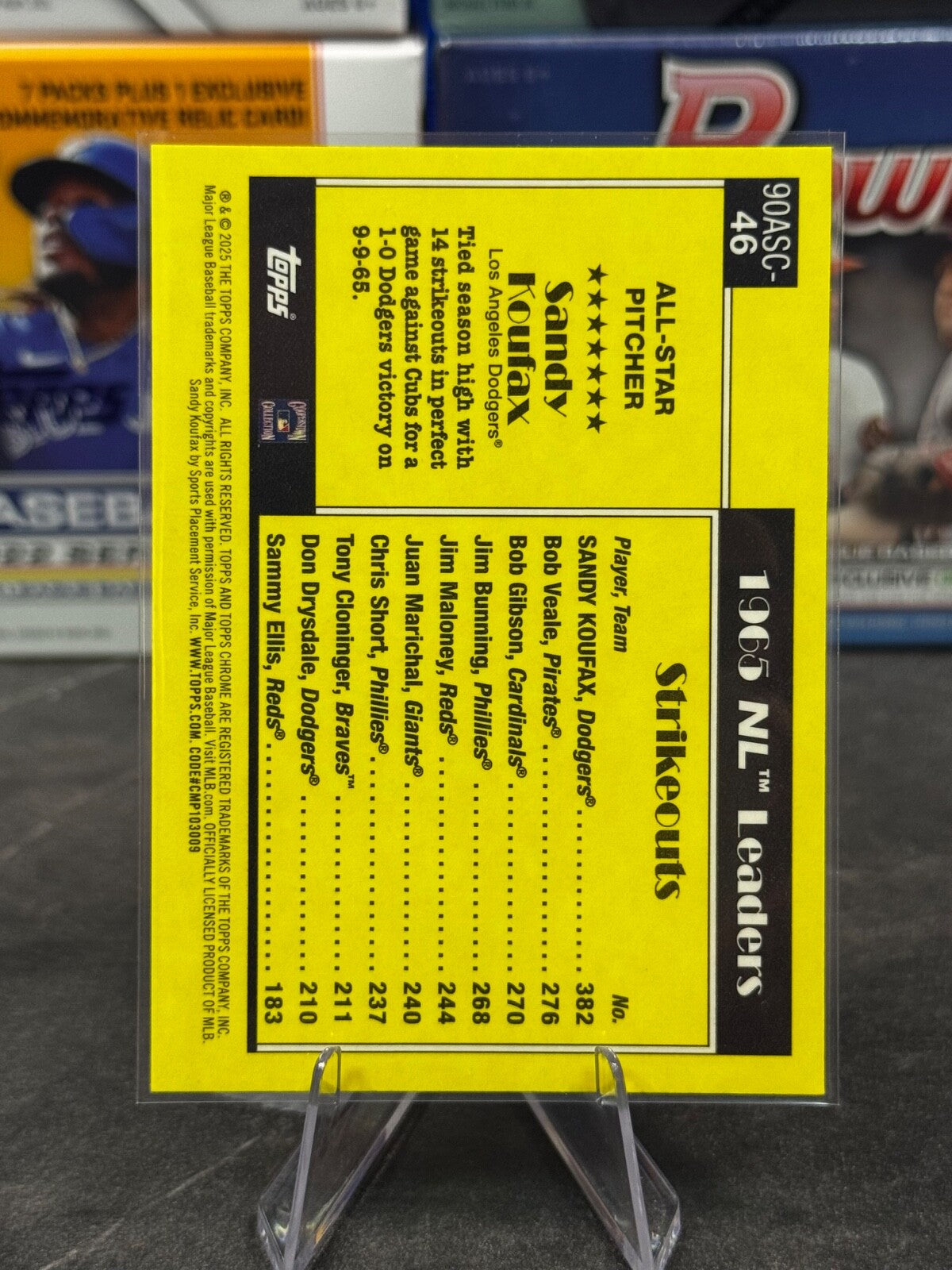 2025 Topps Series 2 - Topps All Stars #90ASC-46 SANDY KOUFAX Mojo Refractor