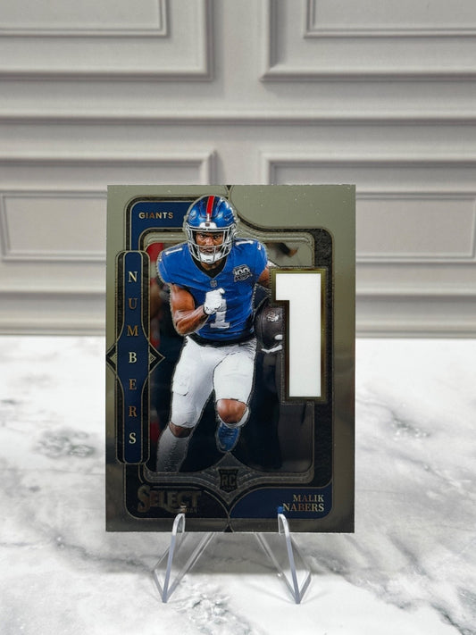 2024 Panini Select - Select Numbers Malik Nabers #5 (RC)