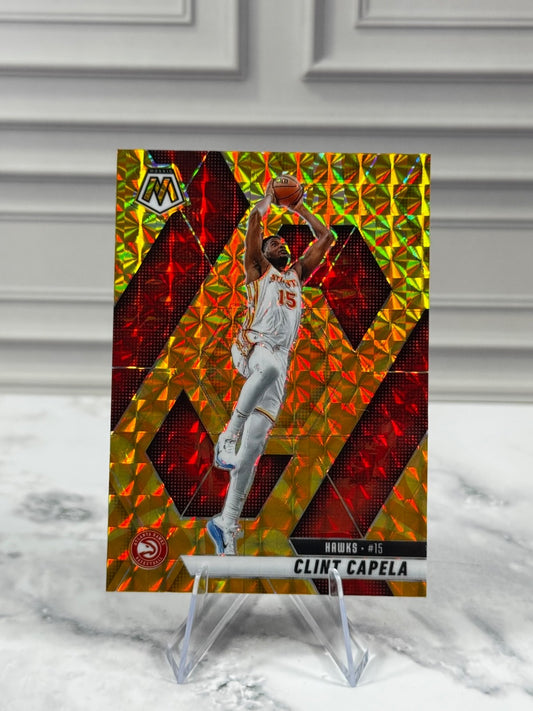 2024-25 Panini Mosaic - Clint Capela #173 Reactive Yellow Mosaic Prizm