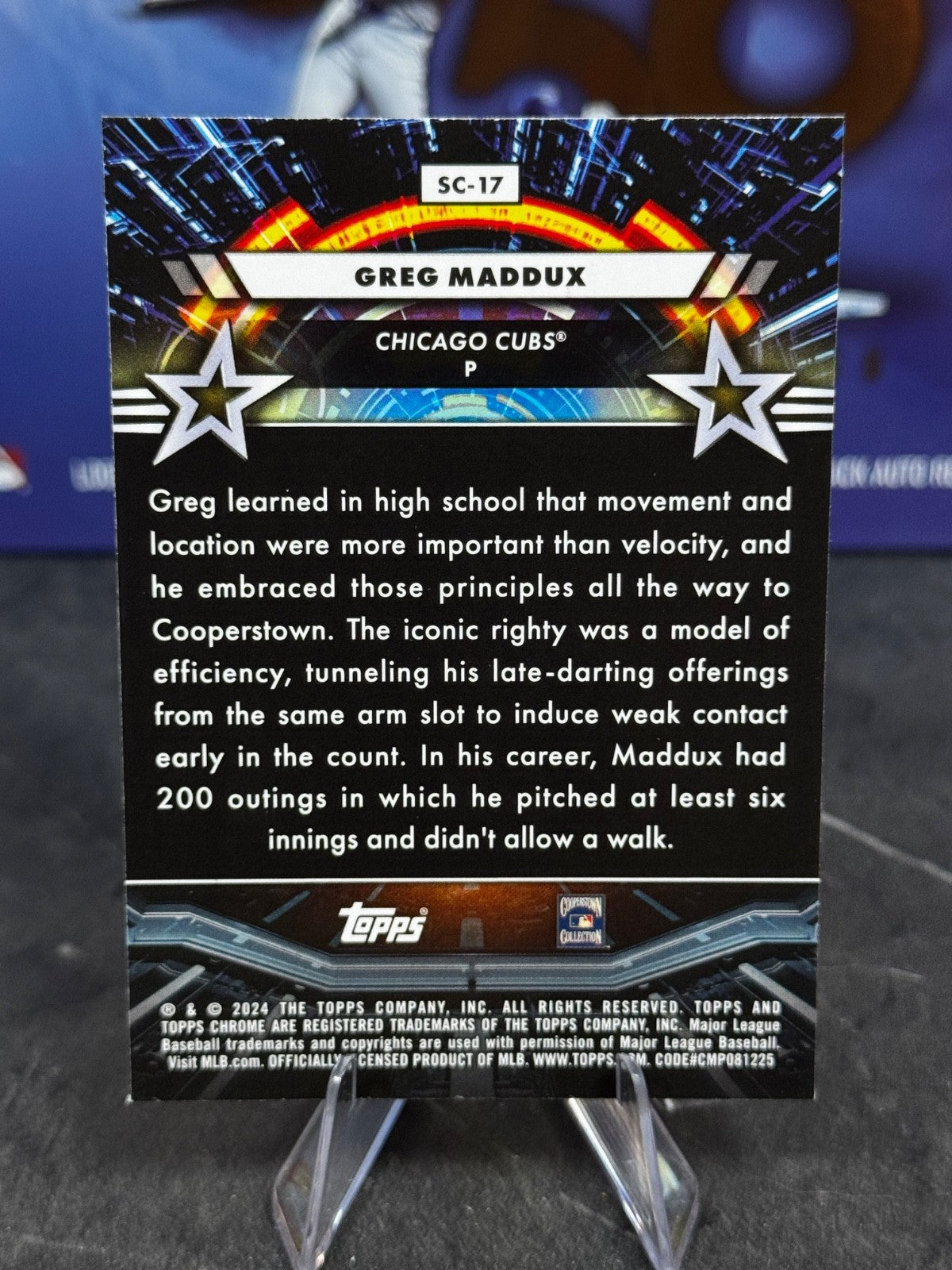 2024 Topps Cosmic Chrome - Star Command Greg Maddux #SC-17