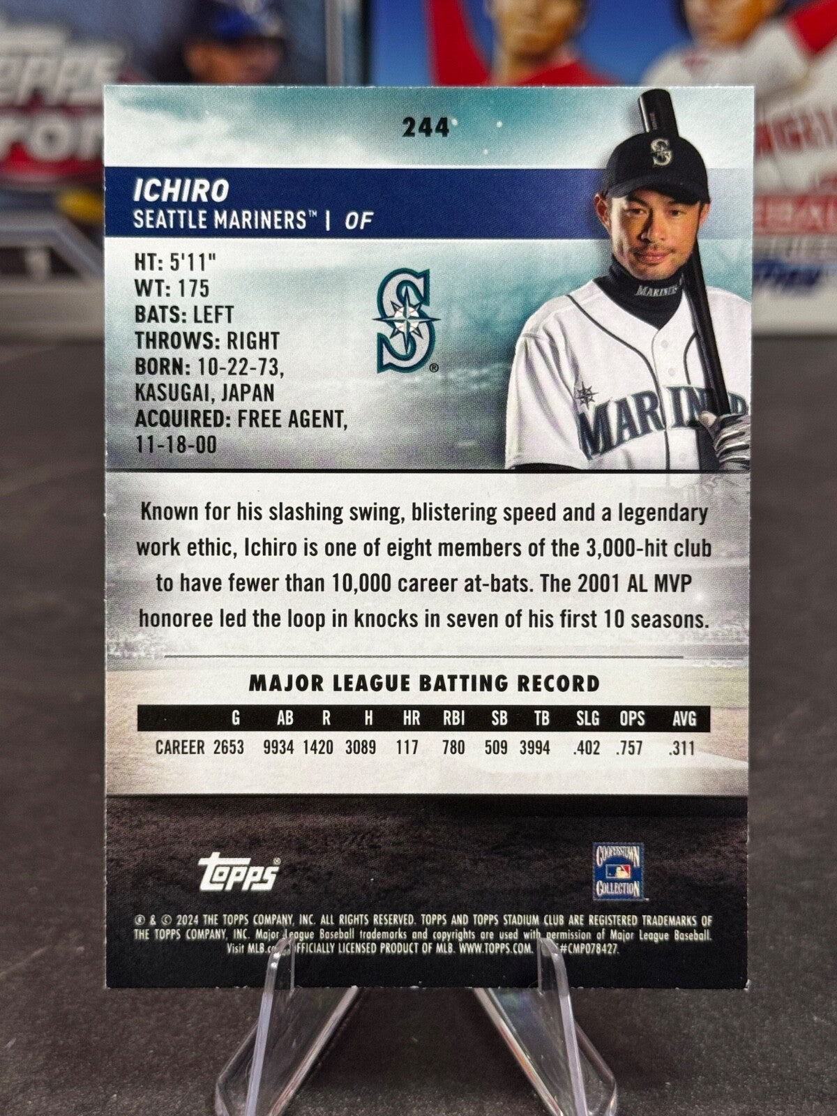 2024 Topps Stadium Club - Ichiro #244