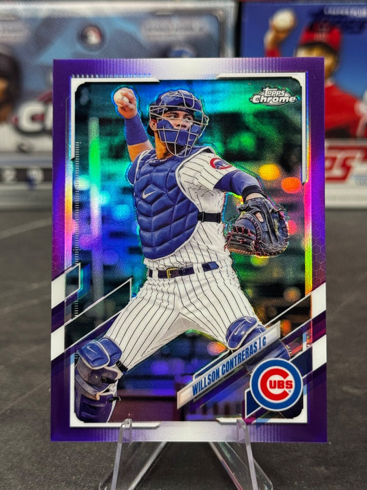 2021 Topps Chrome - Willson Contreras #52 Purple Refractor /299