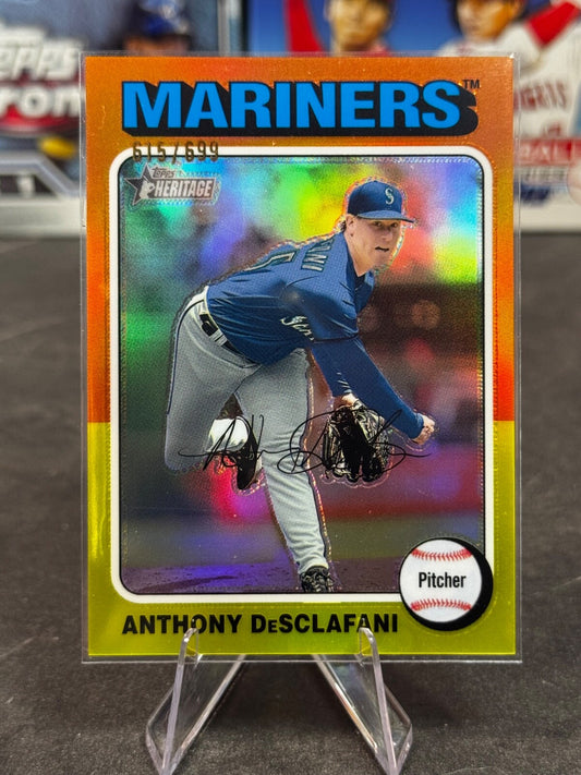 2024 Topps Heritage High Number - Anthony DeSclafani #380 Refractor /699