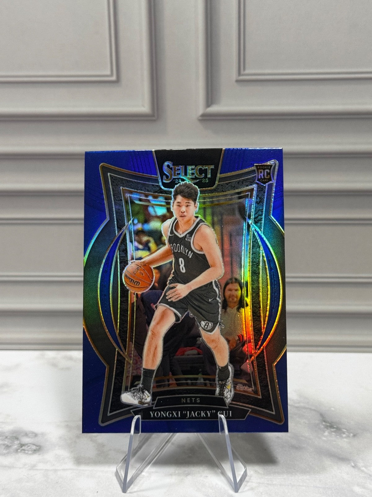 2024-25 Panini Select - Concourse Yongxi "Jacky" Cui #94 Blue Prizm (RC)
