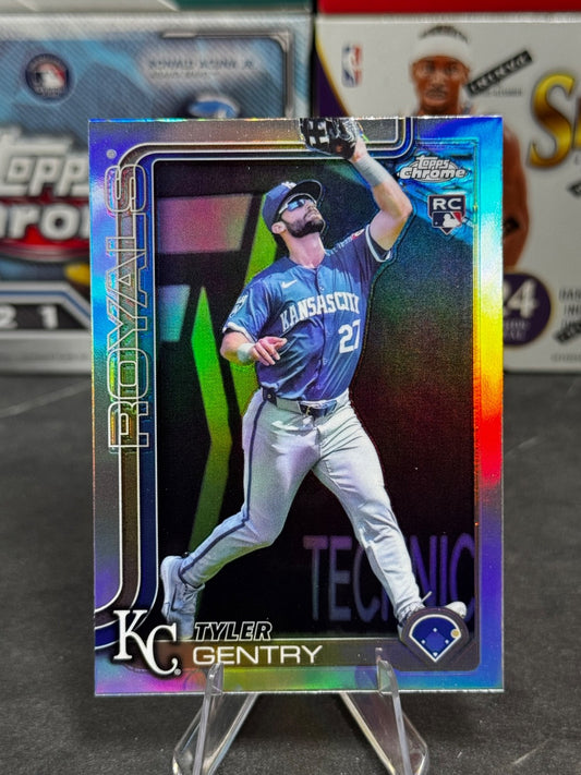2025 Topps Chrome - #218 Tyler Gentry Rookie Refractor (RC)