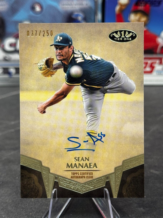 2019 Topps Tier One - Breakout Autographs Sean Manaea #BA-SM /250 (AU)