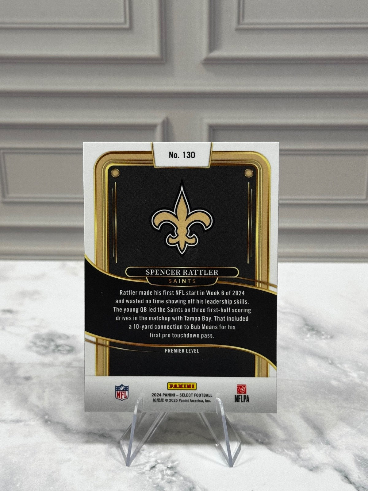 2024 Panini Select - Premier Level Spencer Rattler #130 (RC)