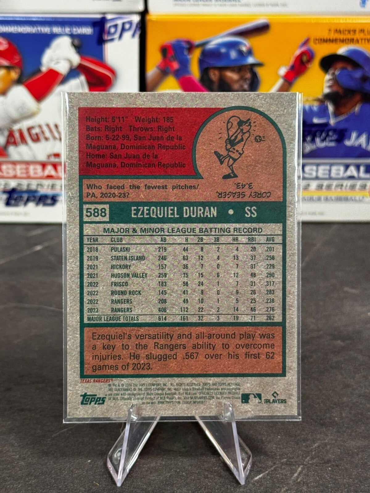 2024 Topps Heritage High Number - Ezequiel Duran #588 Chrome /699
