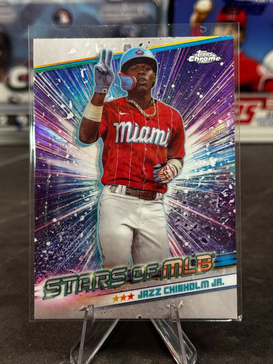 2024 Topps Series 1 - Stars of Mlb Chrome Jazz Chisholm #CSMLB-10