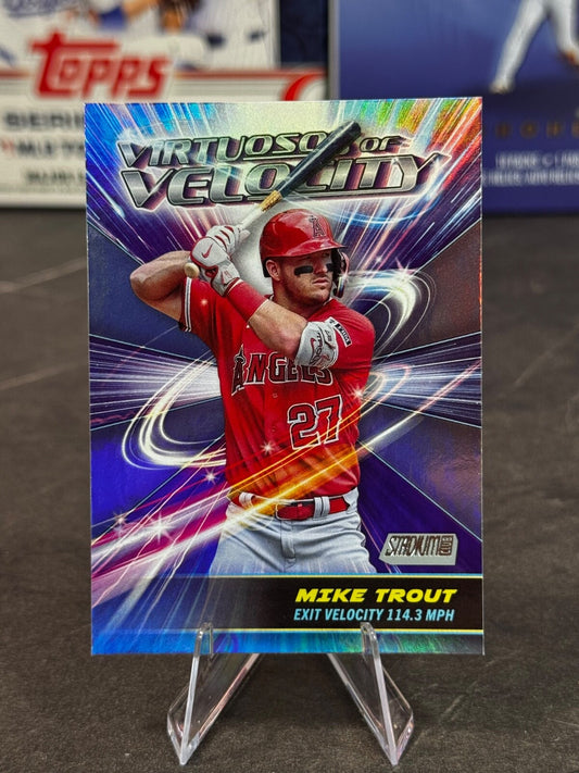 2024 Topps Stadium Club - Virtuosos of Velocity Mike Trout #VV-20