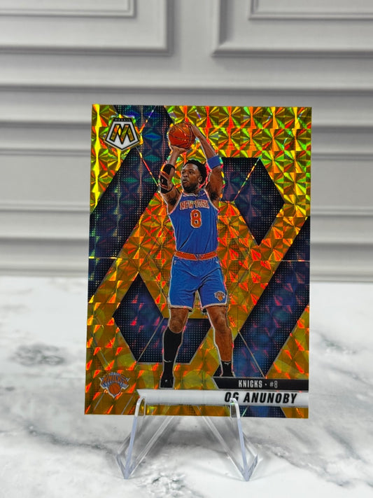 2024-25 Panini Mosaic - OG Anunoby #123 Reactive Yellow Mosaic Prizm
