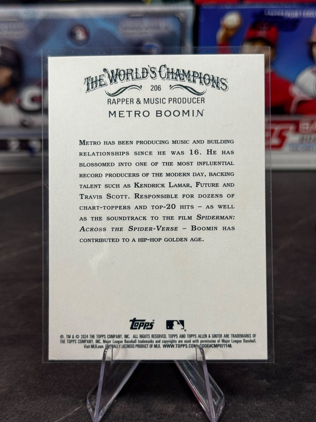 2024 Topps Allen & Ginter # 206 Metro Boomin