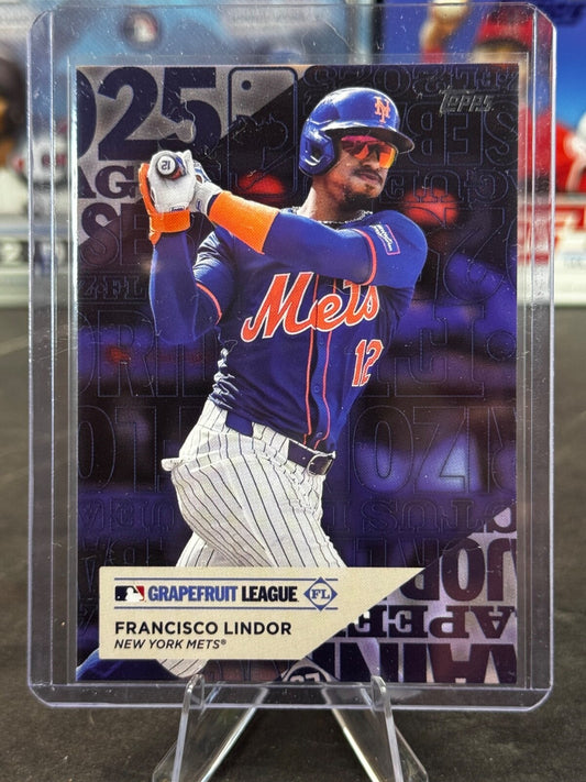 2025 Topps Series 1 - Training Grounds Francisco Lindor #TG-11