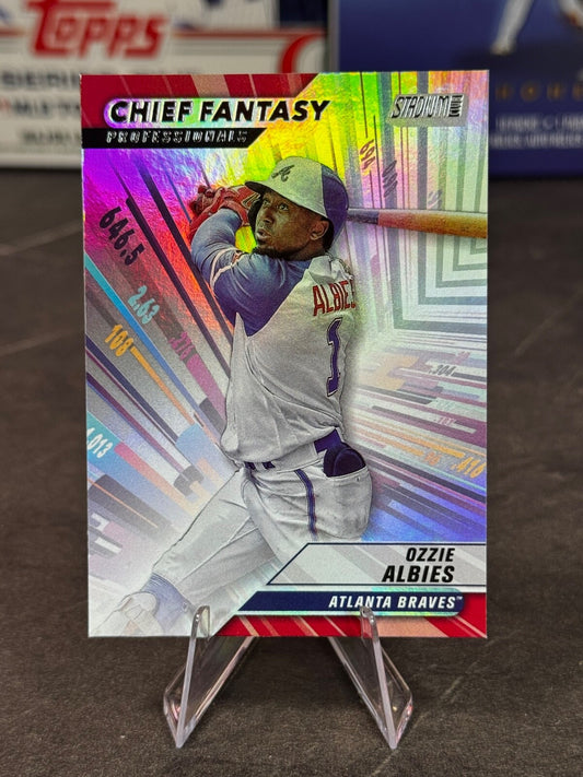 2024 Topps Stadium Club - Chief Fantasy Professionals Ozzie Albies #CFPRO-18