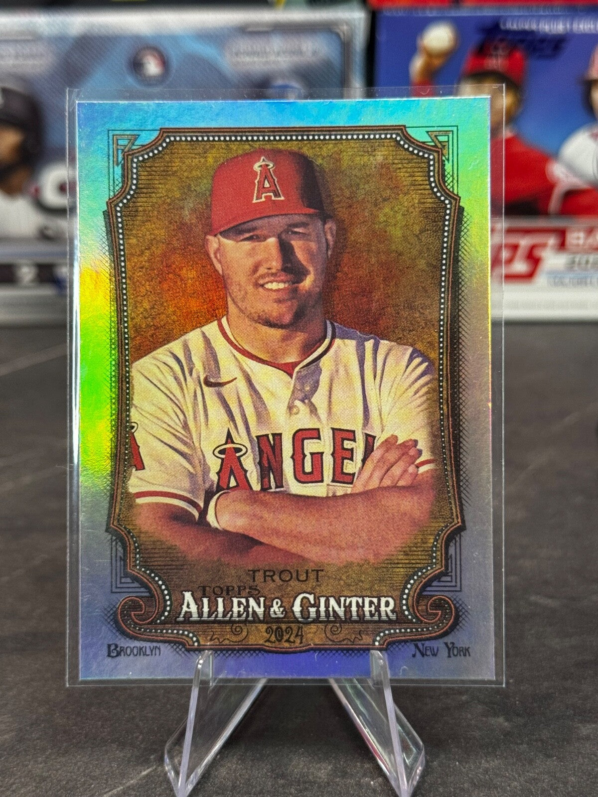 2024 Topps Allen & Ginter - Chrome Mike Trout #280 Refractor