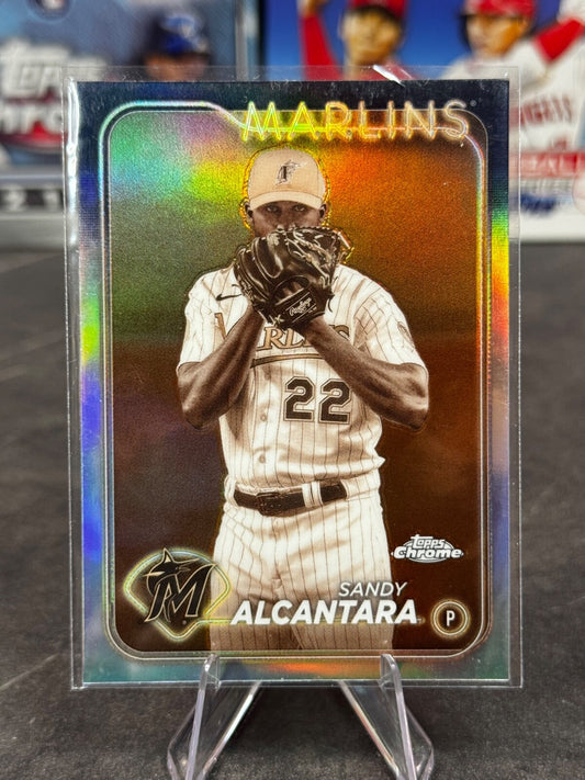2024 Topps Chrome - Sandy Alcantara #138 Sepia Refractor