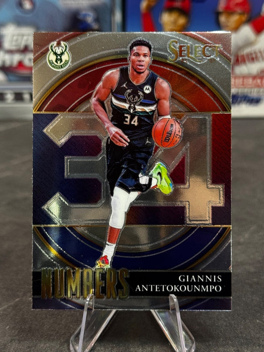 2021-22 Panini Select - Select Numbers Giannis Antetokounmpo #17