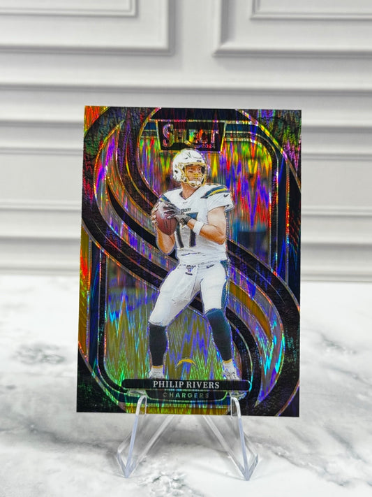 2024 Panini Select - Premier Level Philip Rivers #187 Black & Red Shock Prizm