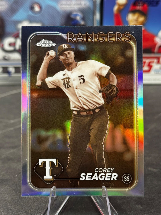 2024 Topps Chrome - Corey Seager #100 Sepia Refractor