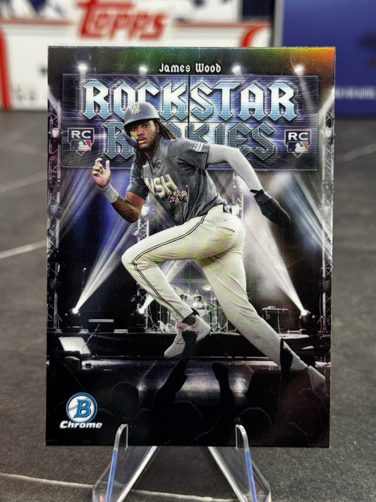 2025 Bowman #RR-11 James Wood Rockstar Rookies Washington Nationals