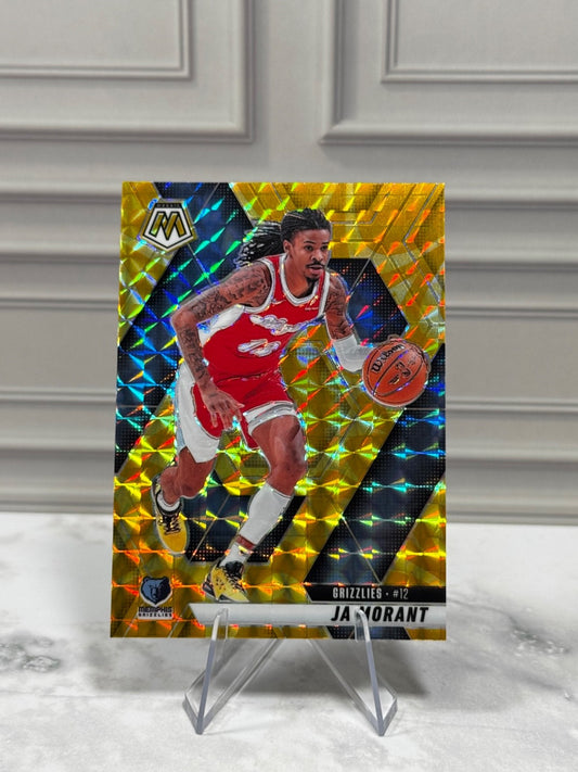 2024-25 Panini Mosaic - Ja Morant #195 Reactive Yellow Prizm