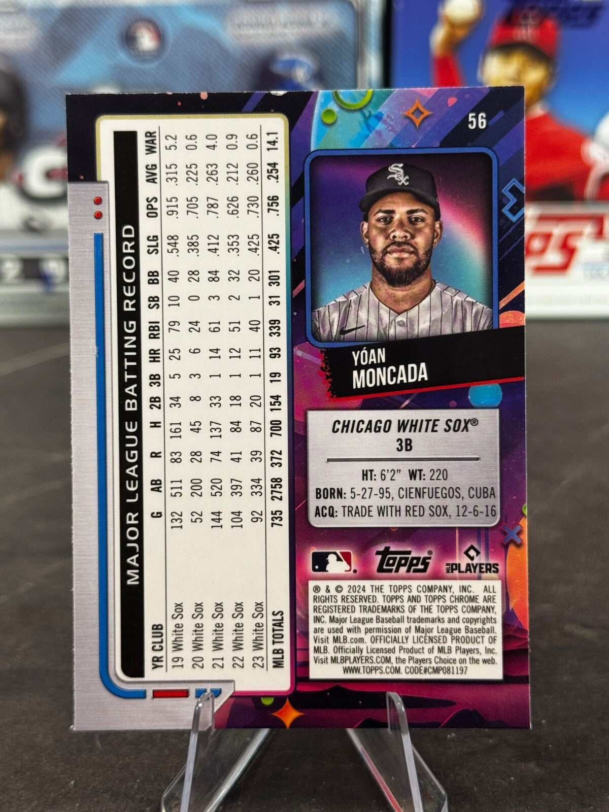 2024 Topps Cosmic Chrome - Yoan Moncada #56 Nucleus Refractor