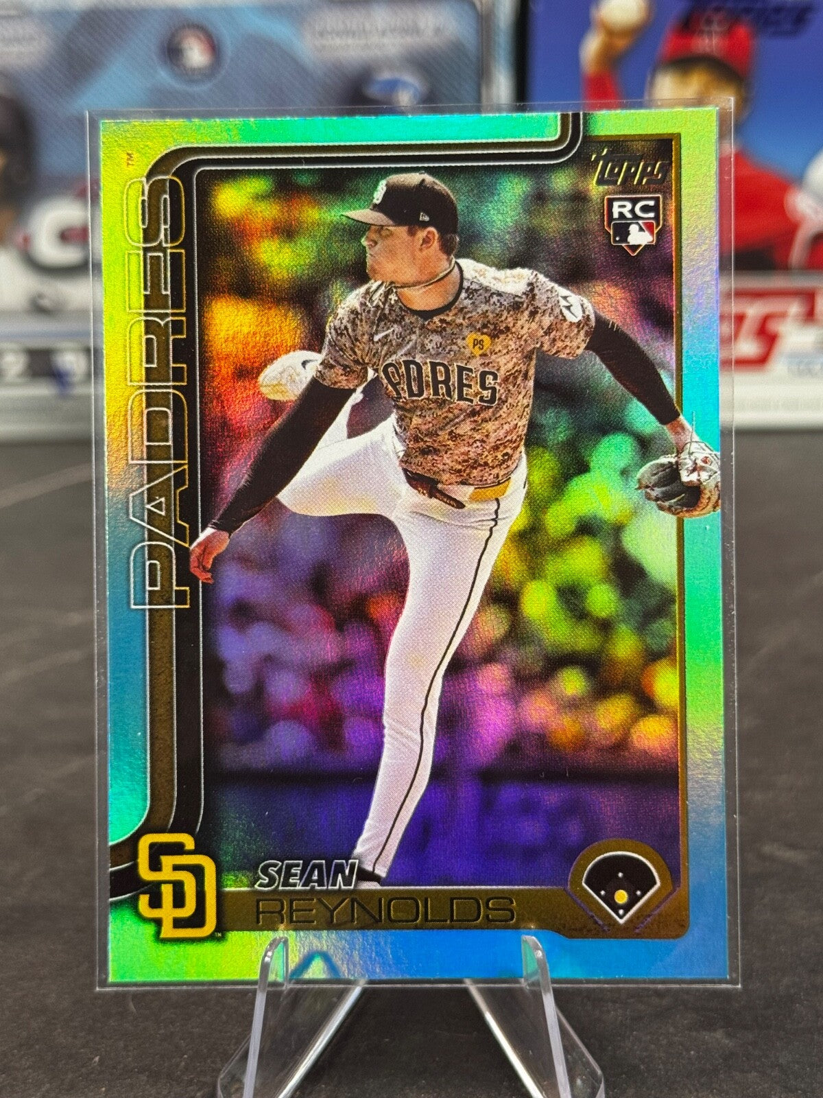2025 Topps Series 1 - Sean Reynolds #246 Rainbow Foilboard (RC)