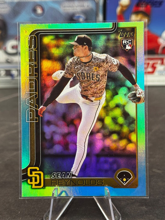 2025 Topps Series 1 - Sean Reynolds #246 Rainbow Foilboard (RC)