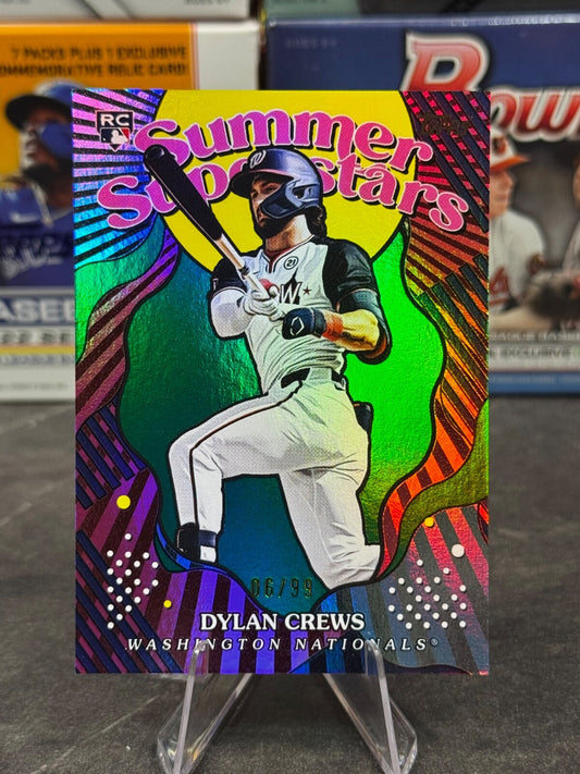 2025 Topps Series 2 - #SS-48 Dylan Crews (RC) Summer Superstars GREEN FOIL /99