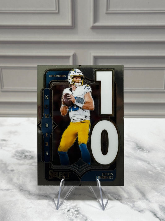2024 Panini Select - Select Numbers Justin Herbert #17
