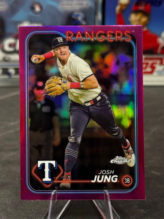 2024 Topps Chrome - Josh Jung #214 Pink Refractor