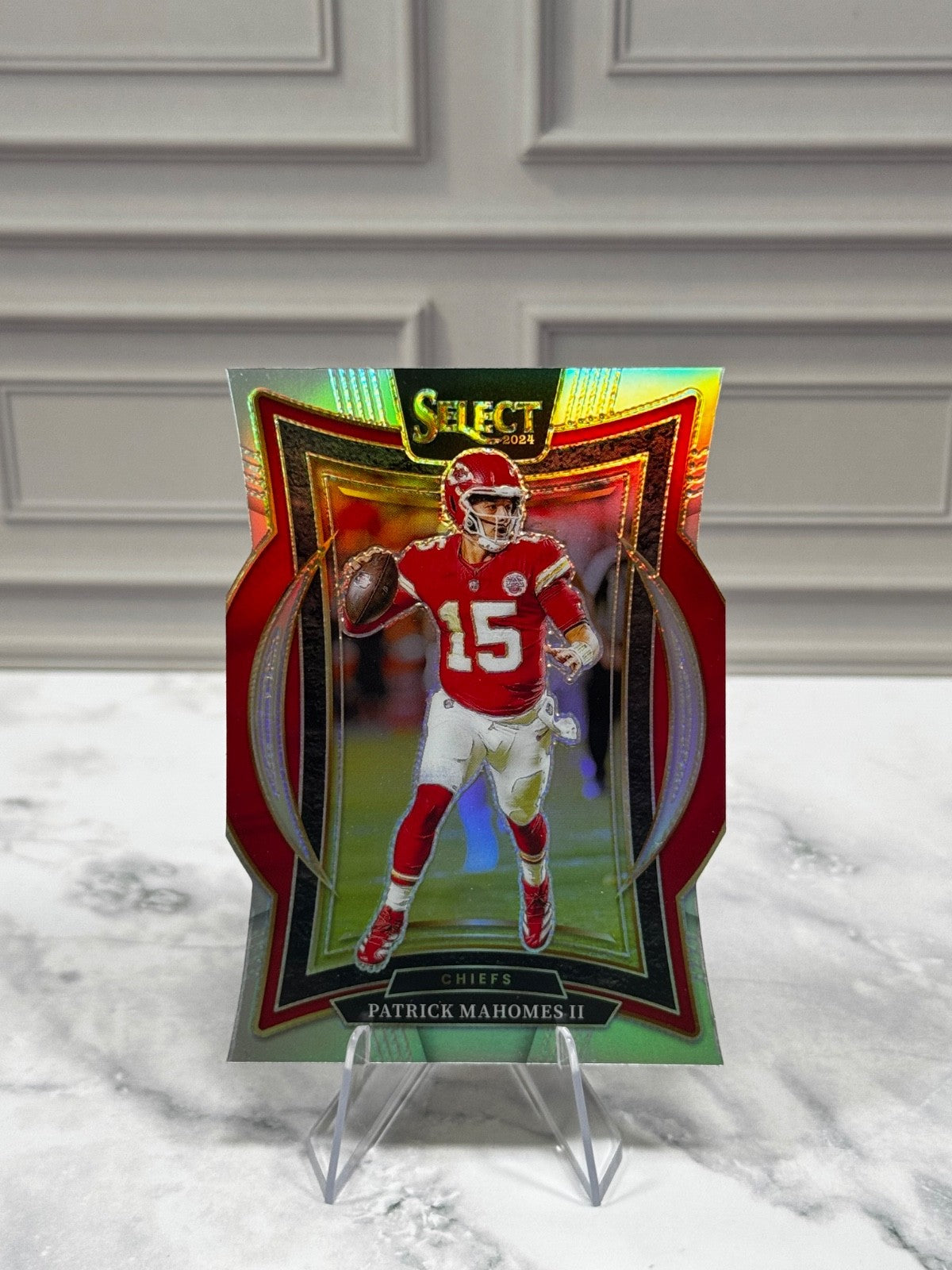 2024 Panini Select - Concourse Patrick Mahomes II #33 Die-Cut Silver Prizm