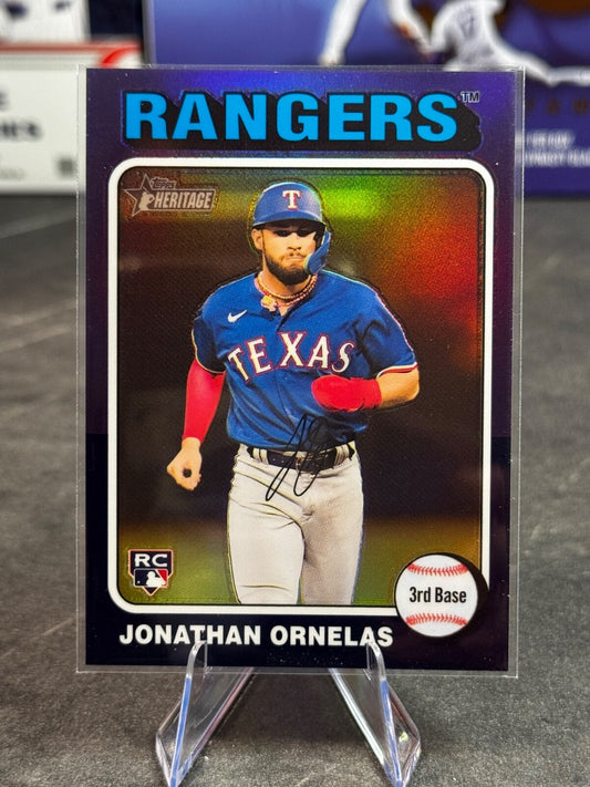 2024 Topps Chrome - Jonathan Ornelas #74 Purple Refractor (RC)