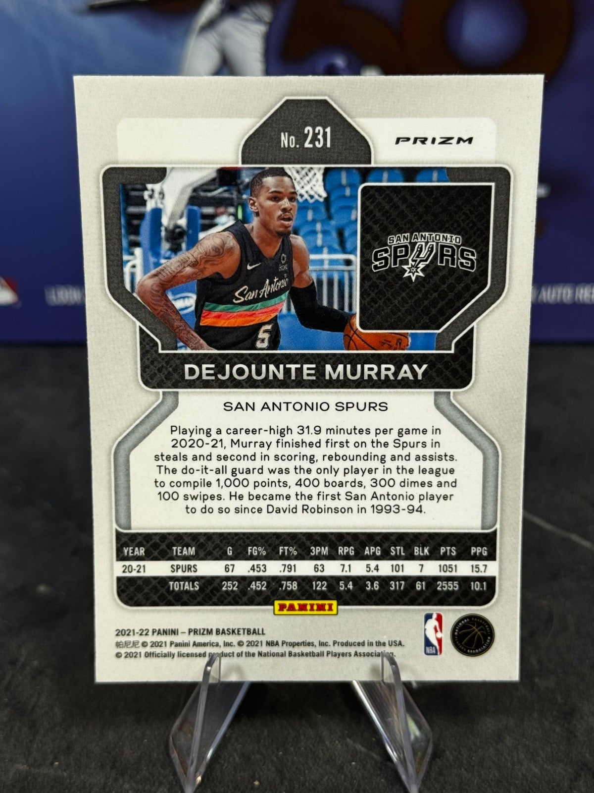 2021-22 Panini Prizm - Dejounte Murray #231 Hyper Prizm