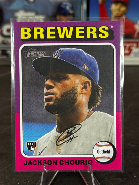2024 Topps Heritage High Number - Jackson Chourio #632 (RC)
