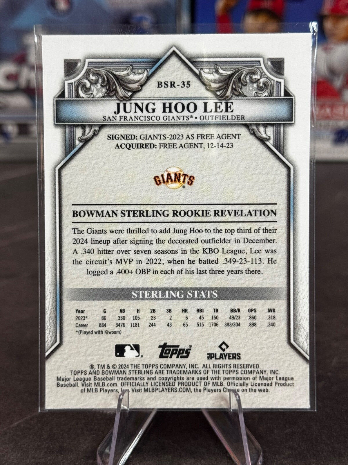 2024 Bowman Sterling - Jung Hoo Lee Chrome Rookie #BSR-35 (RC) GIANTS