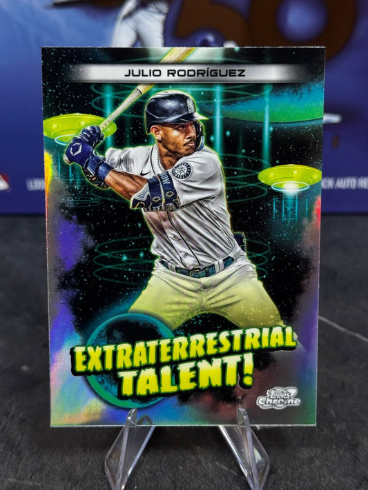 2023 Topps Cosmic Chrome - Extraterrestrial Talent Julio Rodriguez #ET-8